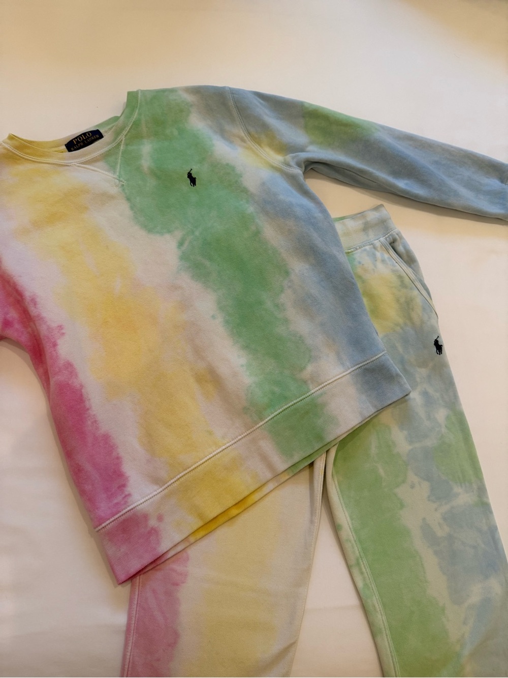 Polo Ralph Lauren Kids Tie-Dye Sweatpants - Pastel Multicolor